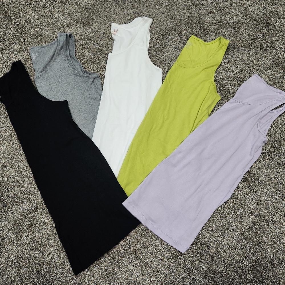 *FIVE* Maternity Tanks, XXL, Isabel, Black, Gray, White, Green, Purple - Picture 5 of 5